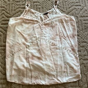 Torrid Studded Cream Tie-dyed Tank